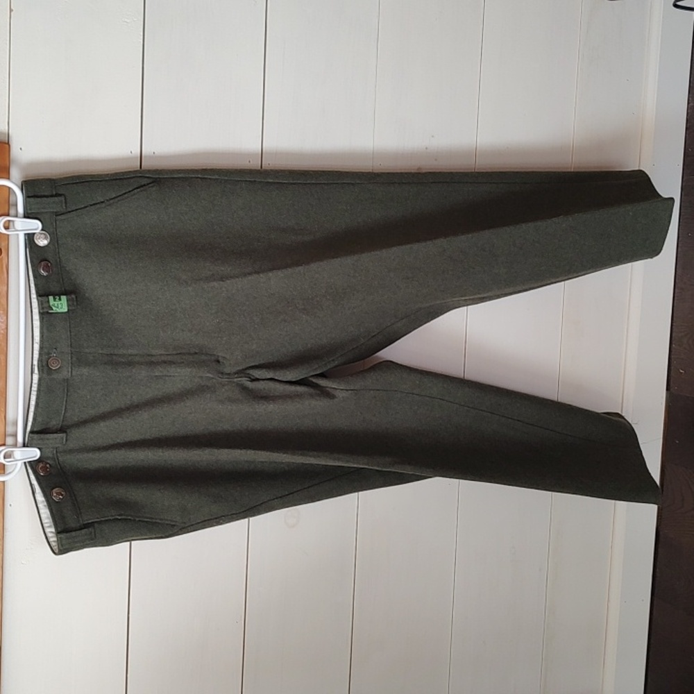 Codet Green Wool Hunting‎ Work Chore Outdoor Pants 44 x 31. EUC. Dry Cleaned.